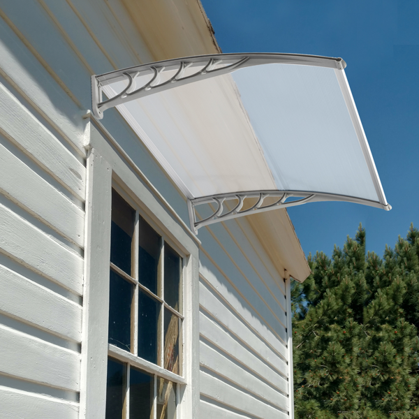 HT-100 X 96cm Household Application Door & Window Rain Cover Eaves Gray