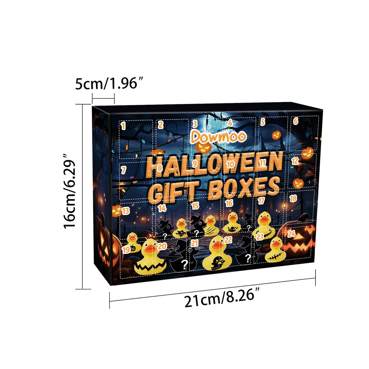Dowmoo Halloween Duck Blind Box Set, 24 Pieces