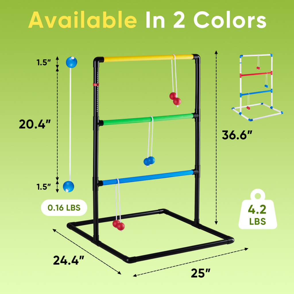 The Ladder Ball And Golf Throwing Ball Set Is Used For The Ladder