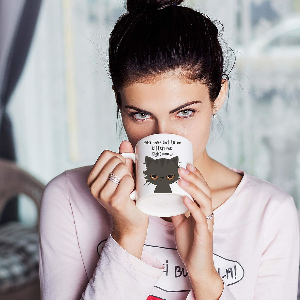 Funny Cat Mug - You Have Cat To Be Kitten Me Right Meow | Premium