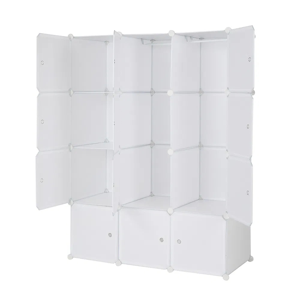 12 Cube Organizer Stackable Plastic Cube Storage Shelves Design