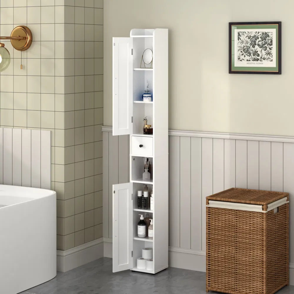 BathroomStorageCabinet,67.51" Tall Narrow Freestanding