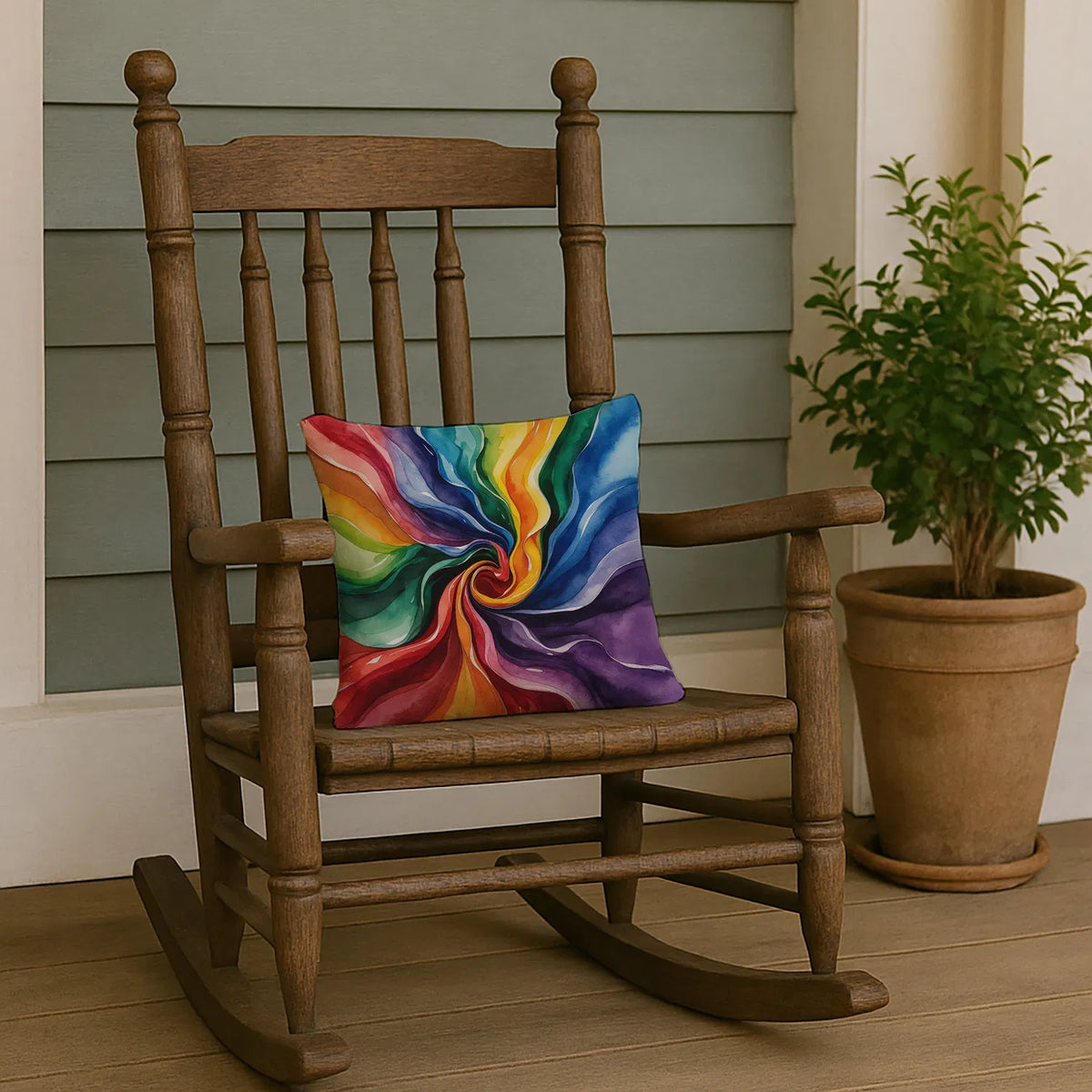 Gay Pride Throw Pillow Machine Washable, Indoor Outdoor Decorative