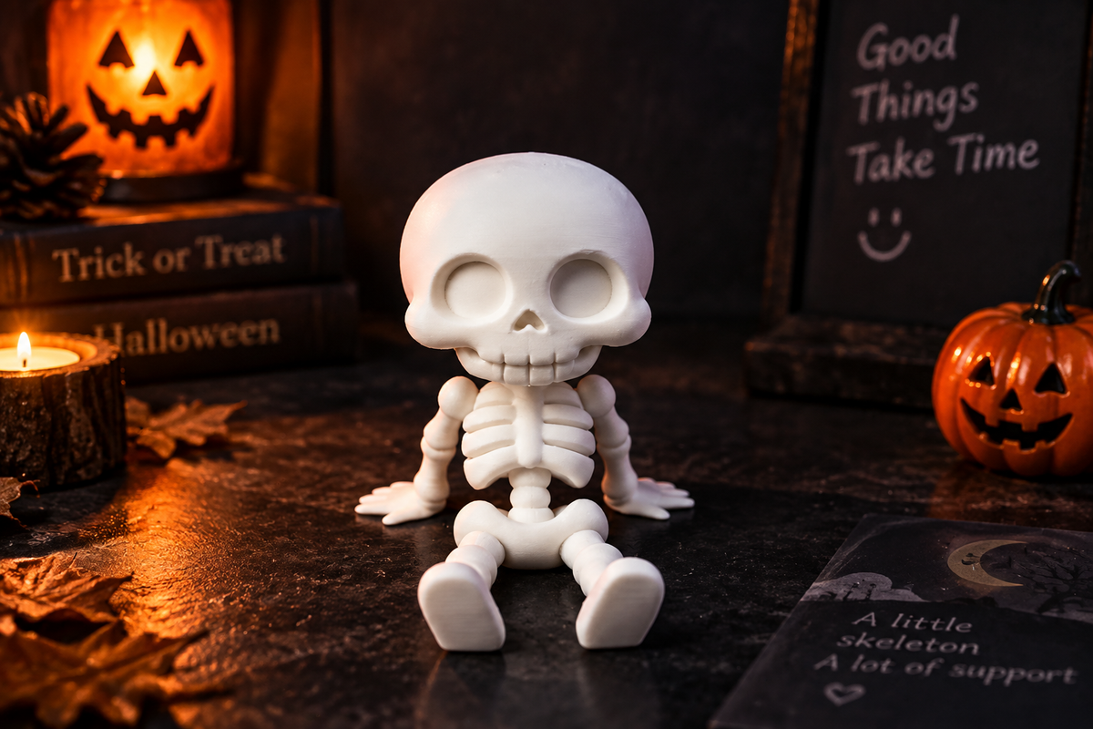 Skeleton Phone Stand, Halloween Skull Phone Holder, Creative Desk Decor