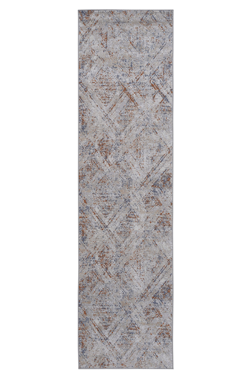 Payas 2X8 Beige Geometric Runner Rug