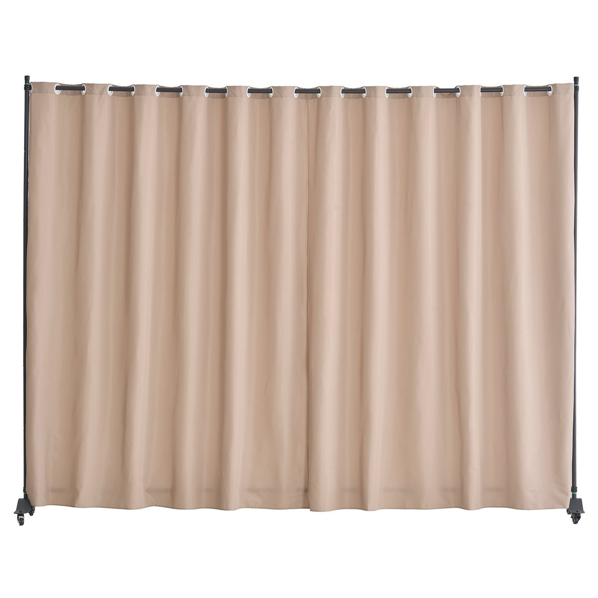 Room Divider, 96×120inch Portable Panel Room Divider With Wheels
