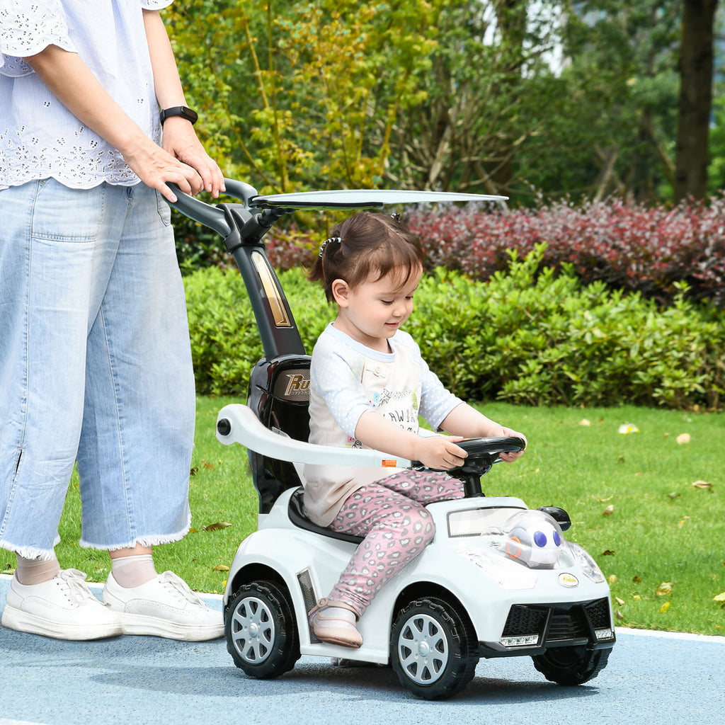 3 In 1 Push Car Sliding Car With Removable Handle, Music, Horn, Canopy