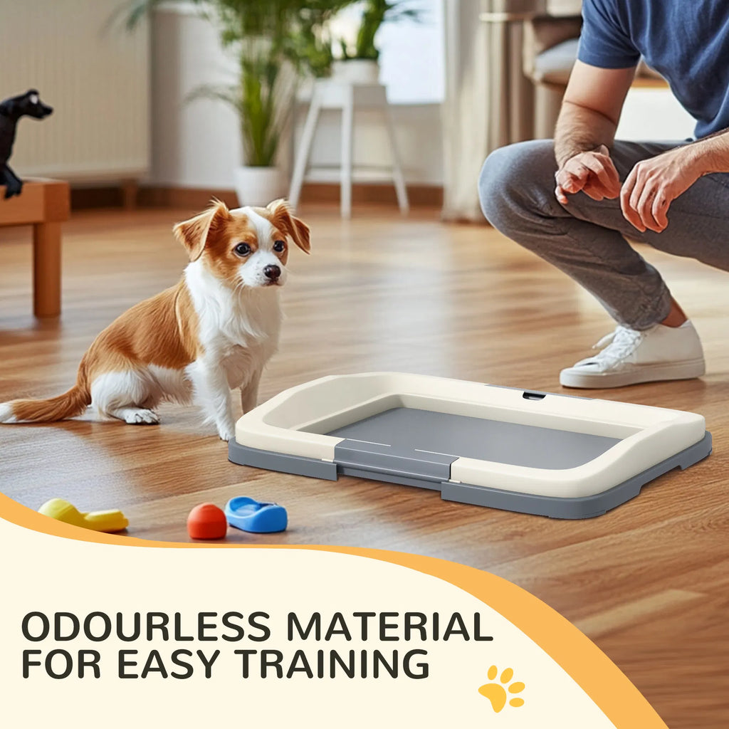 18" X 13" Pee Pad Holder, Dog Potty Tray For Indoor Outdoor, Easy