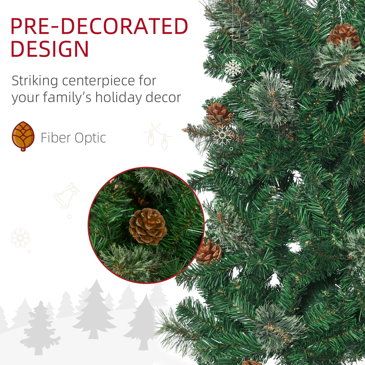 6.5 Foot Pencil Artificial Christmas Tree