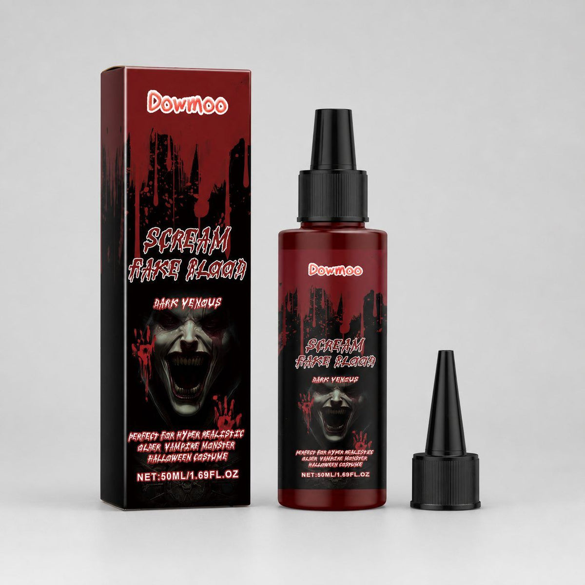 Dowmoo Halloween Fake Blood Drops, 50 Ml