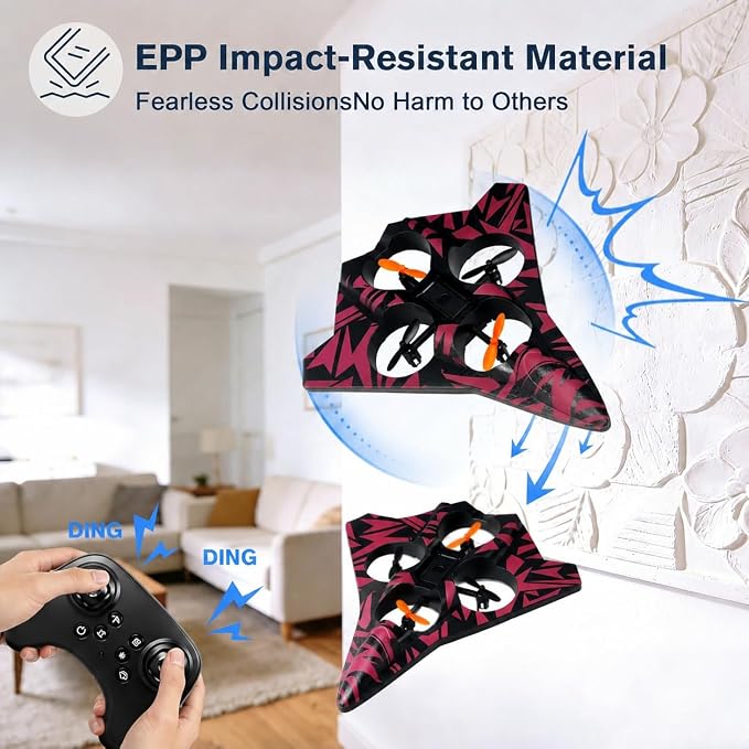 EPP Foam RC Airplane With Flip, Headless Mode, Emergency Stop And Full