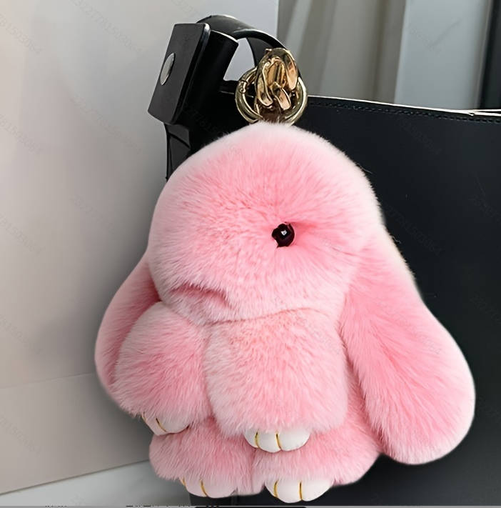 Cute Plush Rabbit Keychain