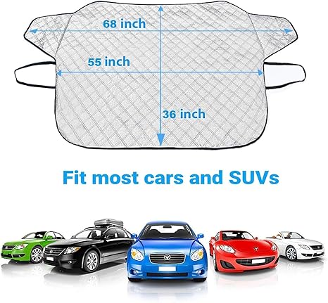 Car Windshield Snow Cover,car Windshield Snow Ice Cover With 4 Layers