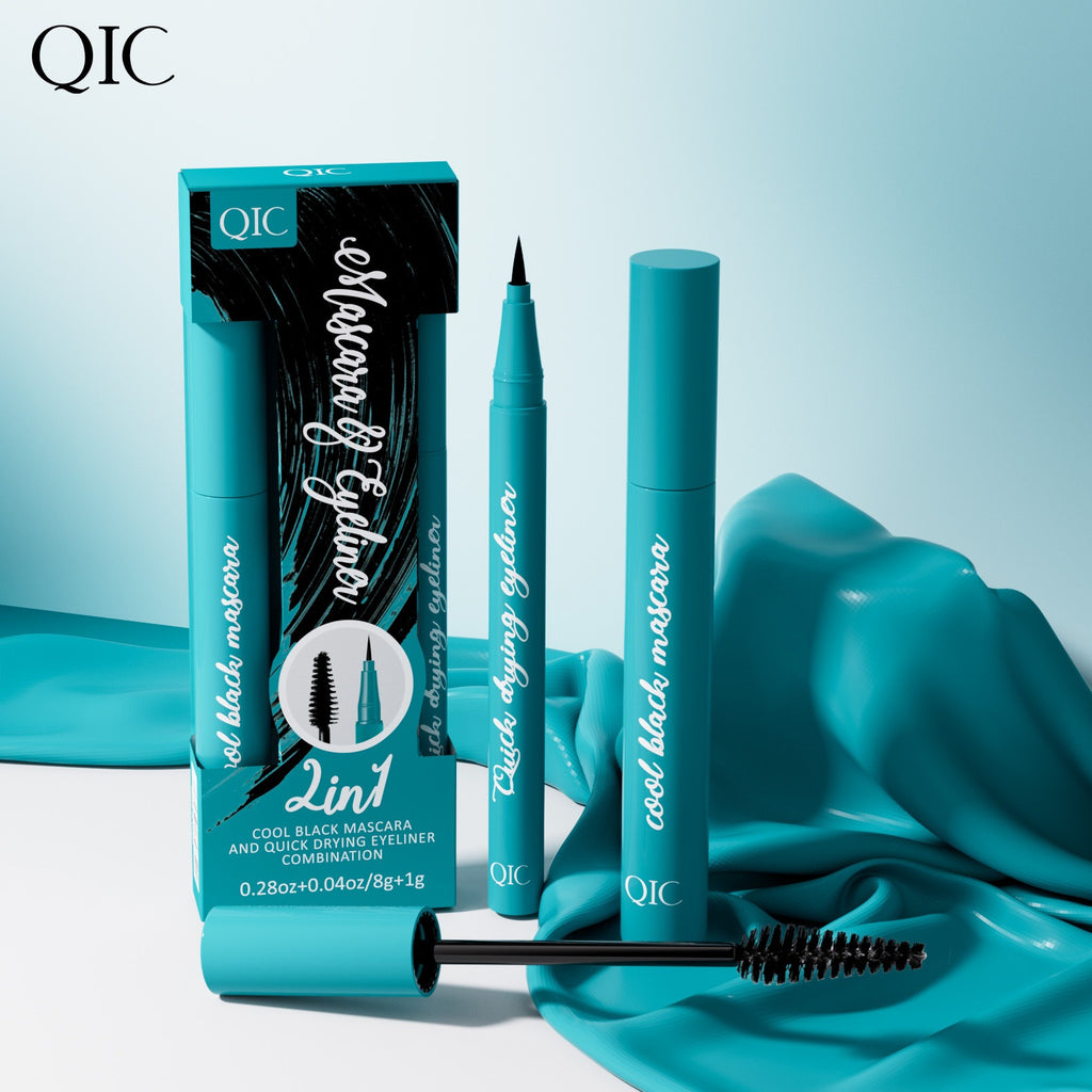 QIC Green Box 2in1 Eyeliner + Mascara Set-green