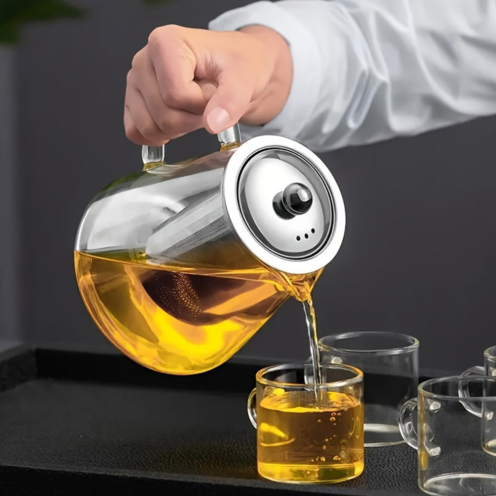 550 ML High Borosilicate Heat-resistant Glass Tea Pot Transparent