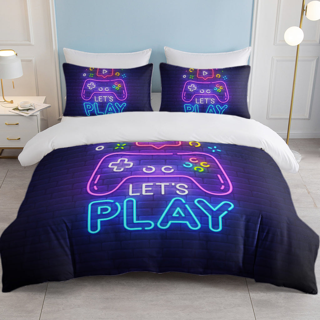 Gaming Duvet Cover Set Twin Full Queen King Size Video Game Controller