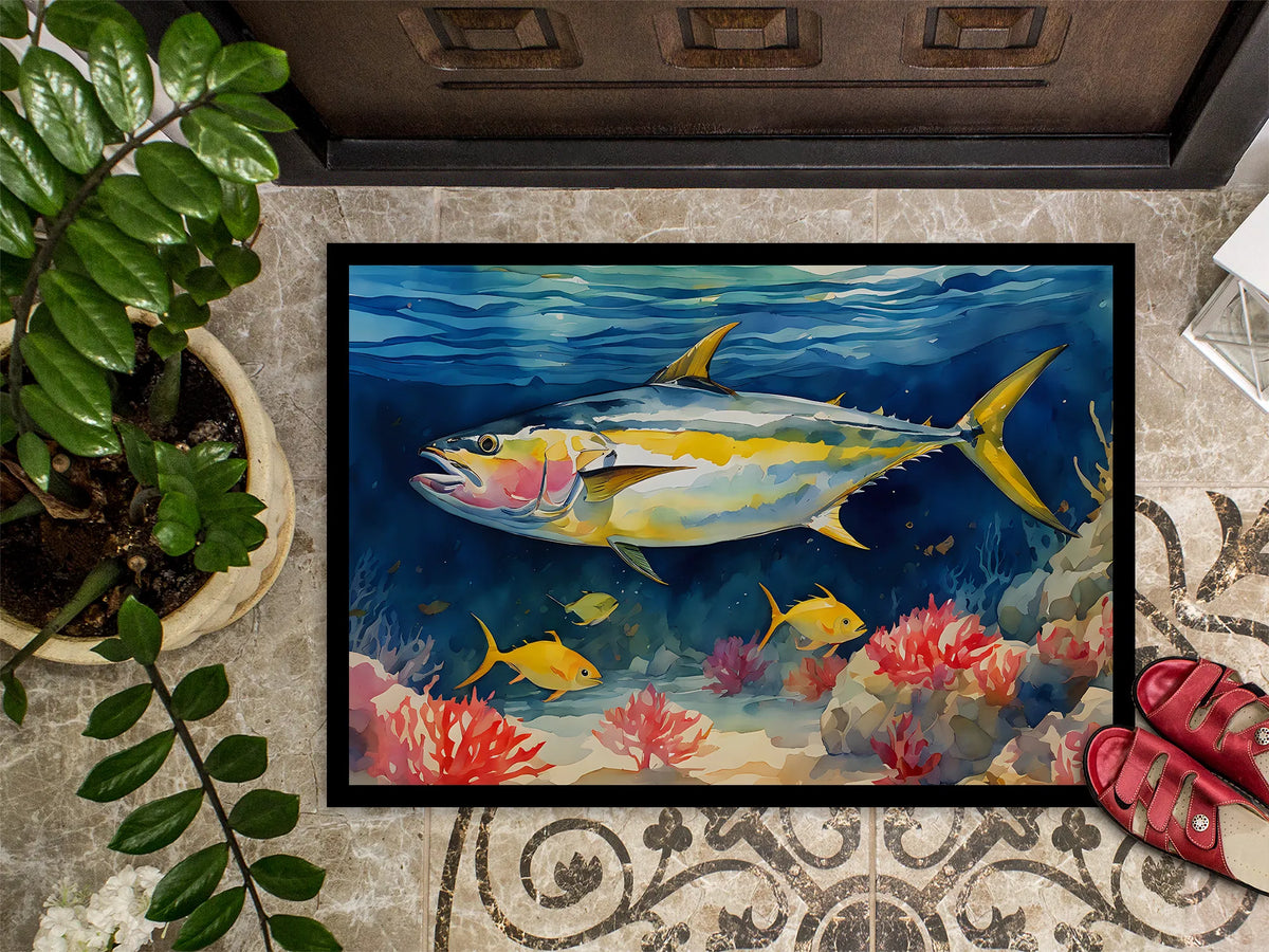 Yellowfin Tuna Doormat Front Door Mat Indoor Outdoor Rugs For Entryway