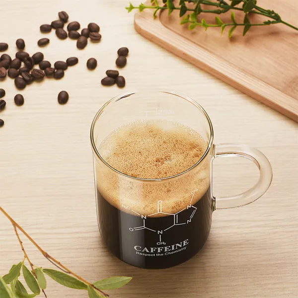 1 PCS Transparent Tape With High Borosilicate Glass Cup, Coffee Cup