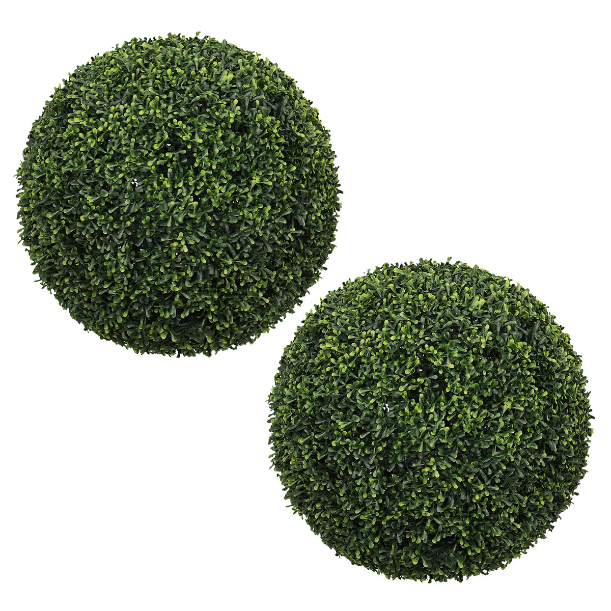 18.5IN Topiary Balls Artificial Outdoor Faux Boxwood Plants Large Green