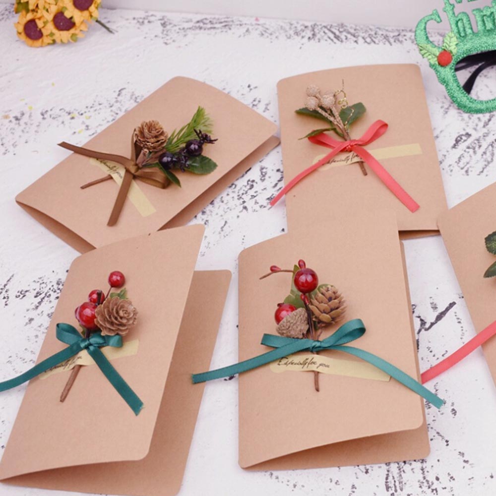 Red Berries Pine Cones Cute Artificial Pine Branches For Birthday Party