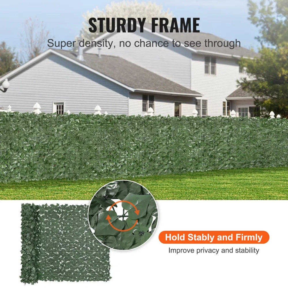 59"x98" Artificial Faux Ivy Leaf Privacy Fence Screen Decor Panel Hedge