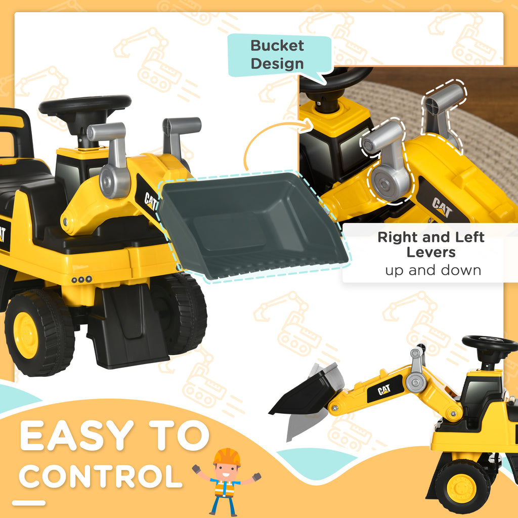 Caterpillar CAT Licensed Kids Ride On Excavator No Power Construction