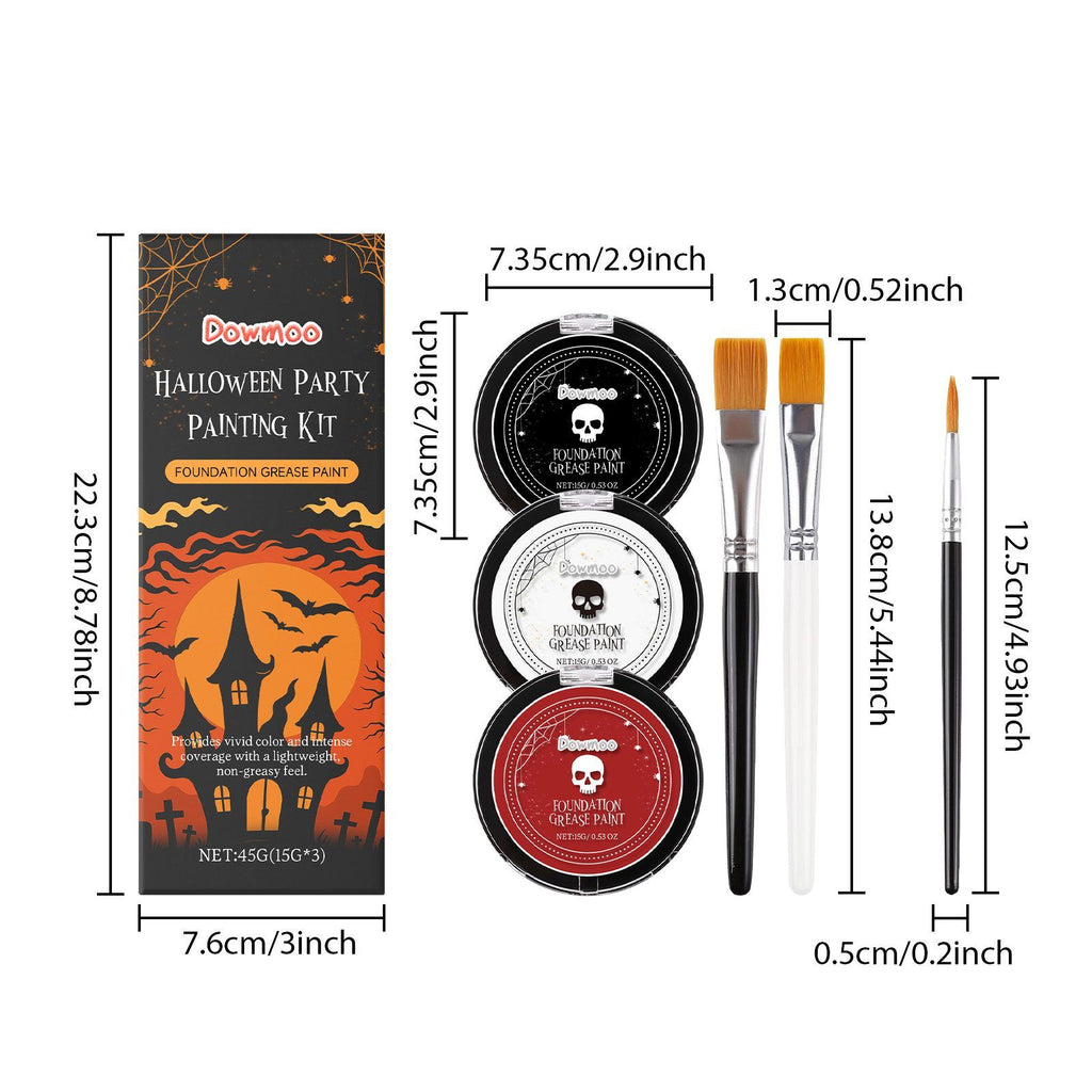 Dowmoo Halloween Face And Body Paint Set, 45 G Set