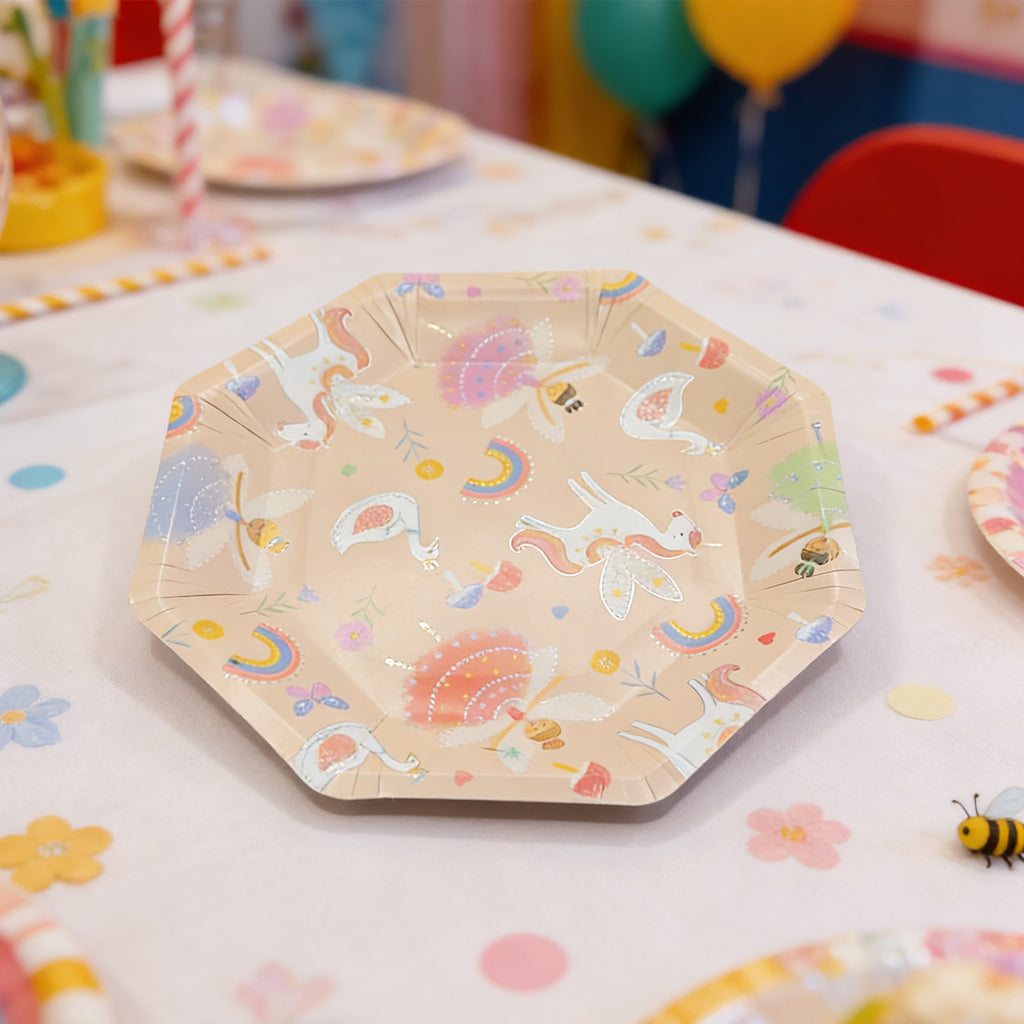 Cartoon Octagonal Paper Plate 6pcs-4813