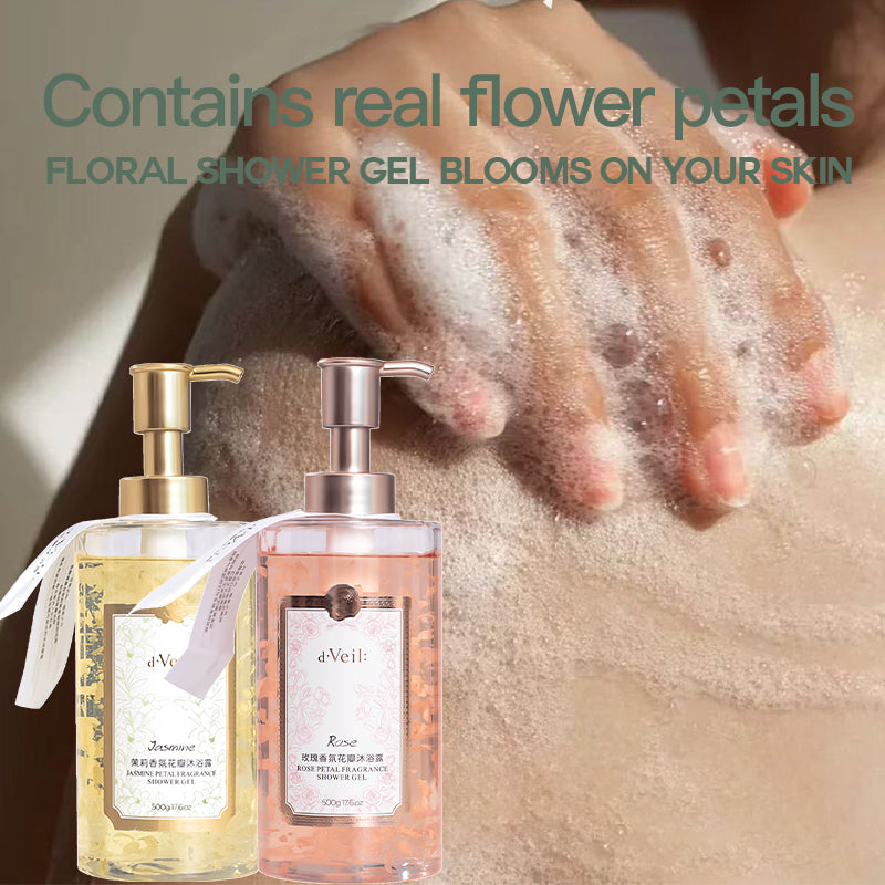 Dveil Rose Petal Fragrance Shower Gel 500ml