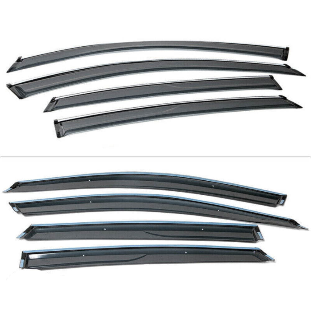 For 2018-2022 H Onda Accord Sedan Window Visor Deflector Guard W Chrome
