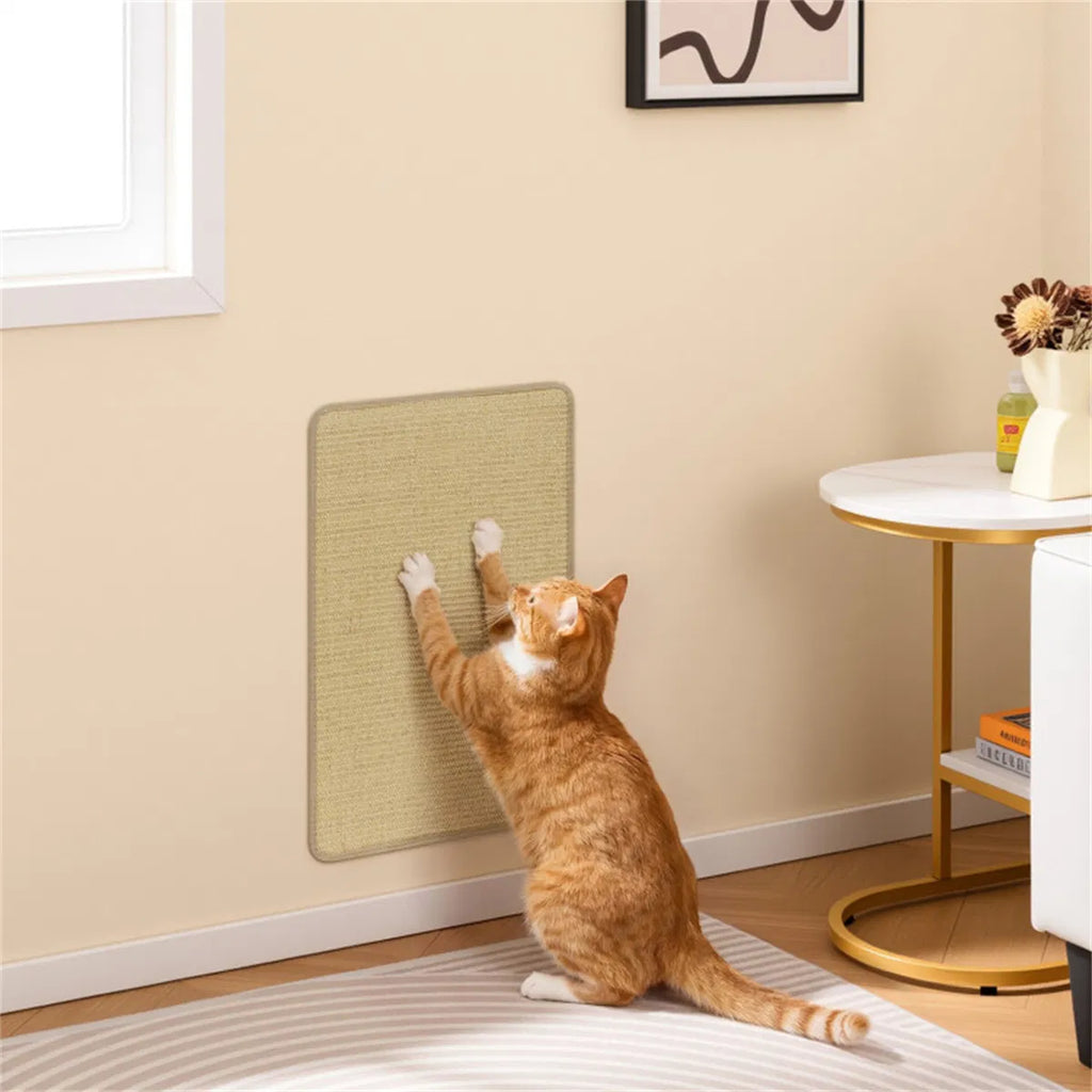 24 X 16 Inch Natural 6-Piece Cat Scratching Mats, Sisal Material