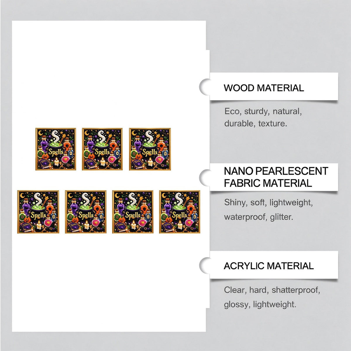 Halloween 3D Diamond Art Kit - Magic Spells Craft