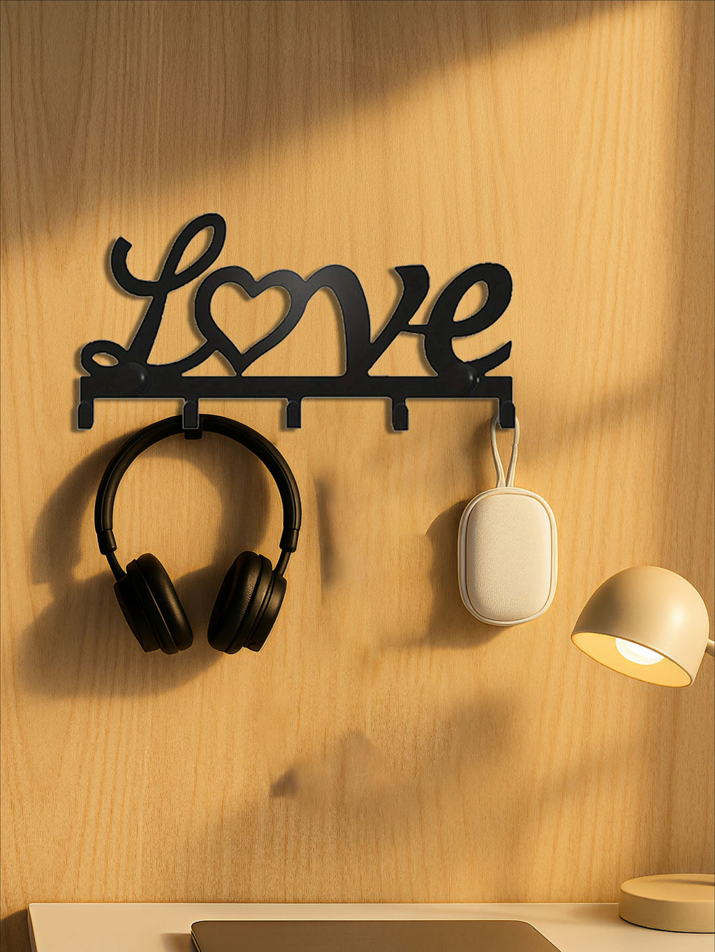 Wall-mounted Metal Rack Multifunctional Key Holder, Practical Decor