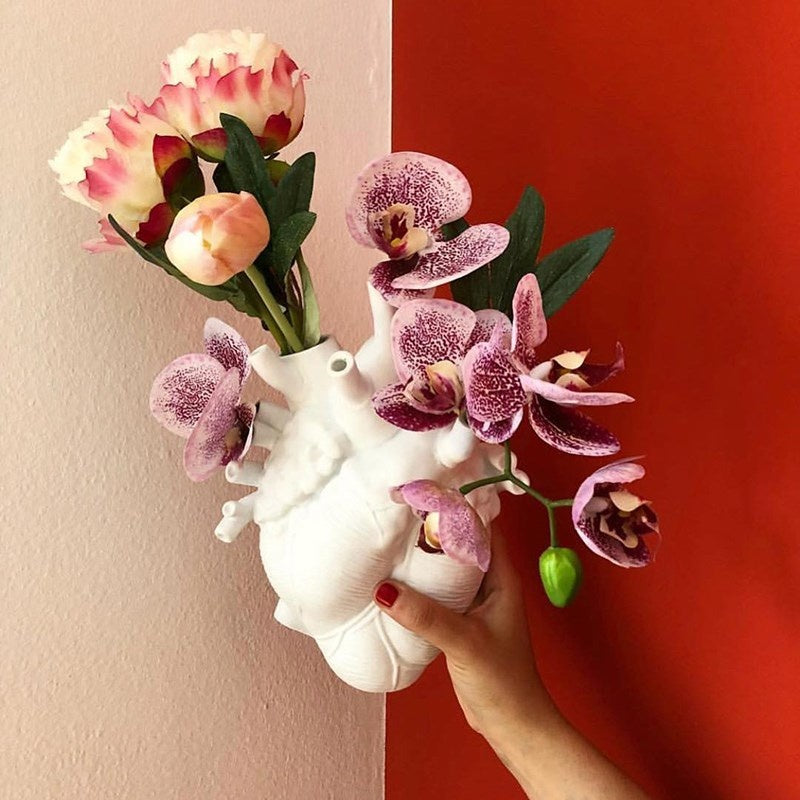 Shape Flower Vase Nordic Style Flower Pot Art Vases Sculpture Desktop
