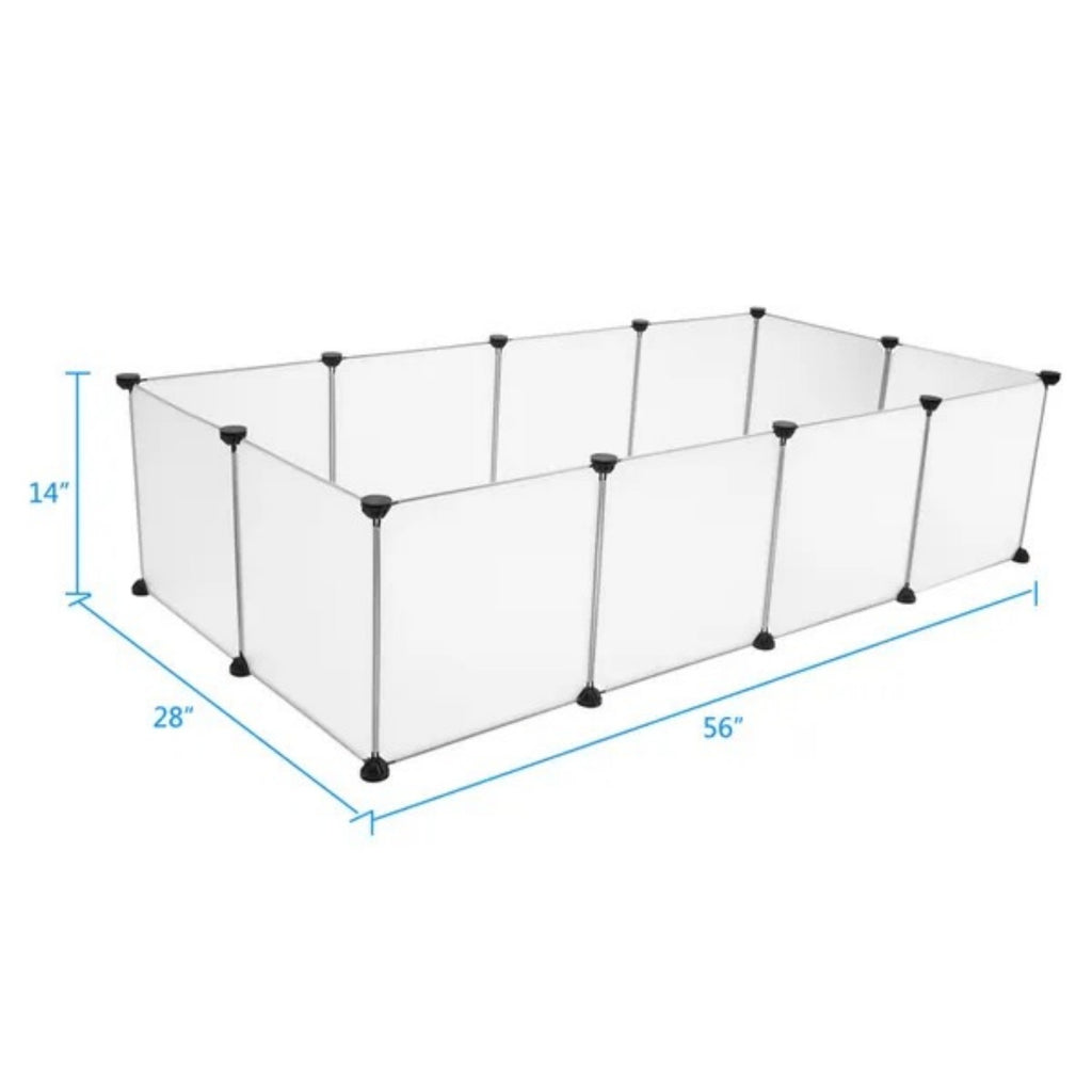Pet Playpen, Portable Large Plastic Yard Fence Small Animals, Puppy