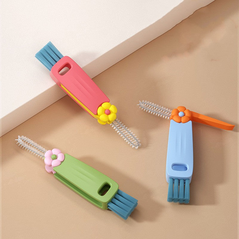 3PCS 3in1 Multifunctional Bottle Cleaning Brush Set For Cup Lids