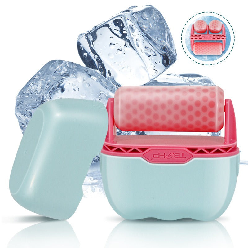 2 In 1 Double Head Plastic Ice Roller-red Blue