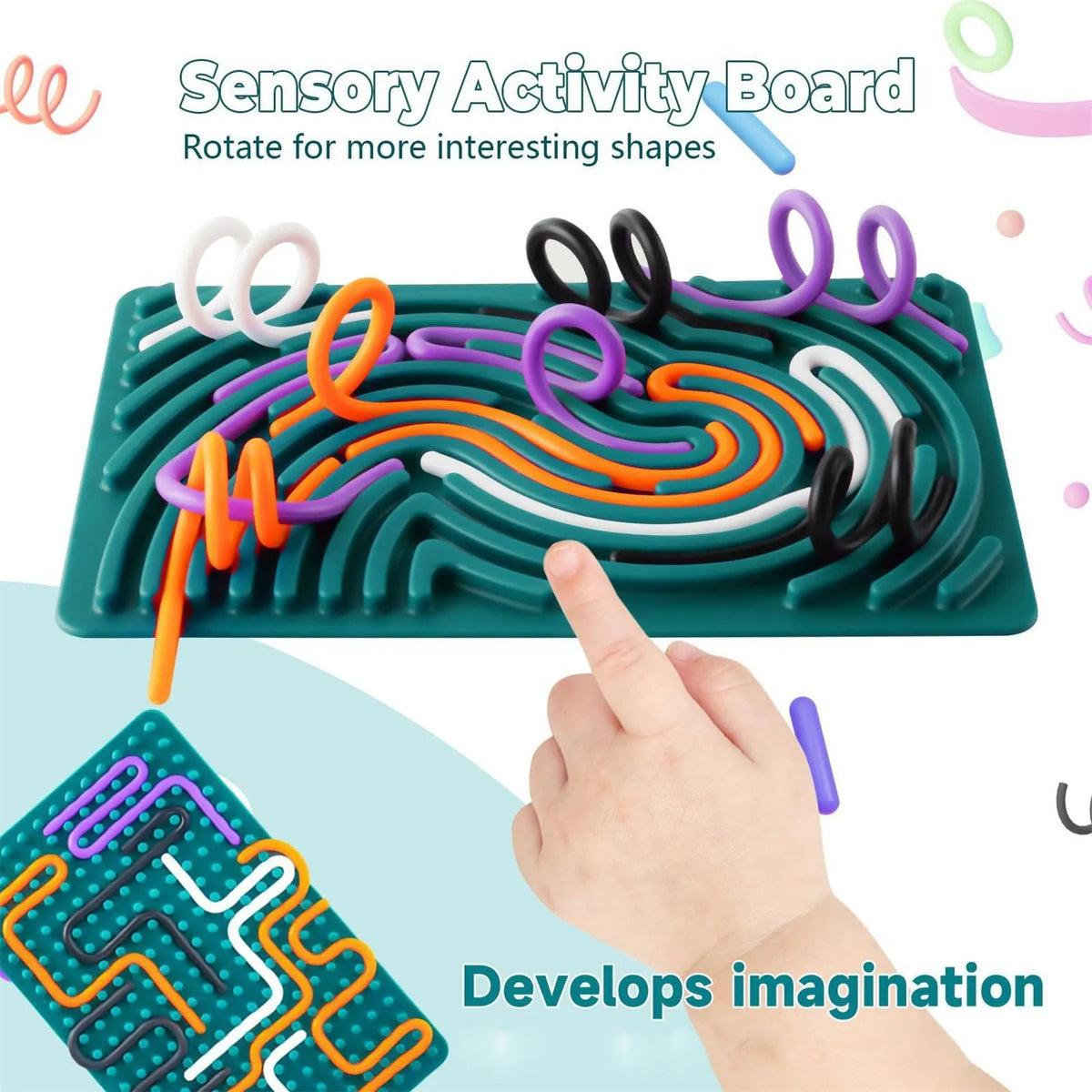Sensory Activity Board-dark Green