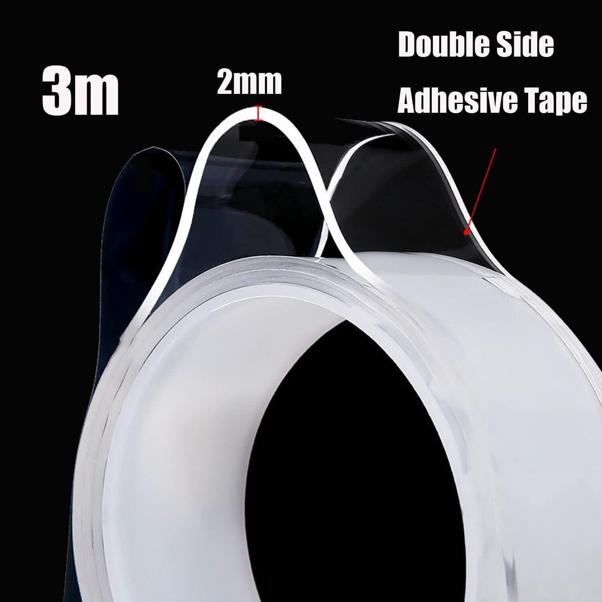 Double Sided Nano Tape | 30mm*5m*1mm Strong Mounting Tape | Heavy Duty