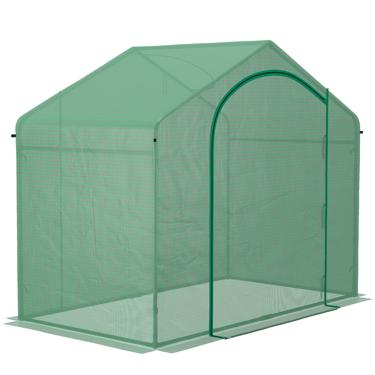 6 X 3 X 5 Portable Walk-in Greenhouse, PE Cover, Steel Frame Garden