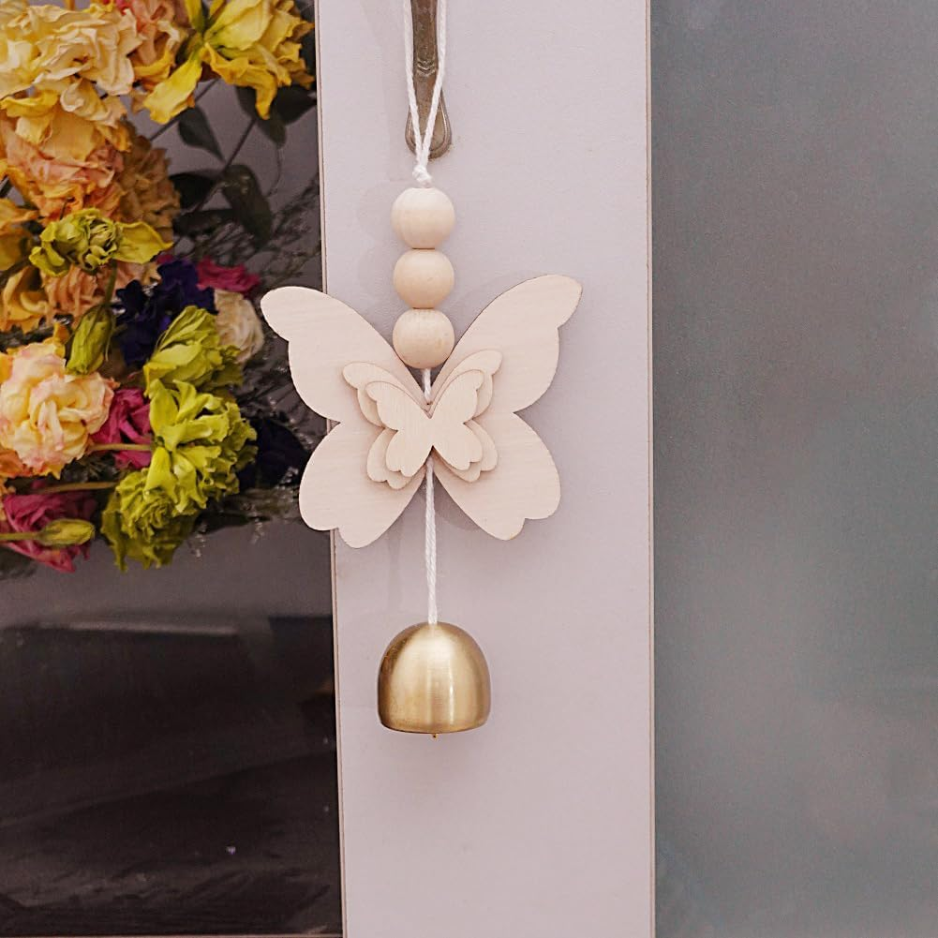 Butterfly Hanging Bell For Door, Lucky Wind Chime Decoration