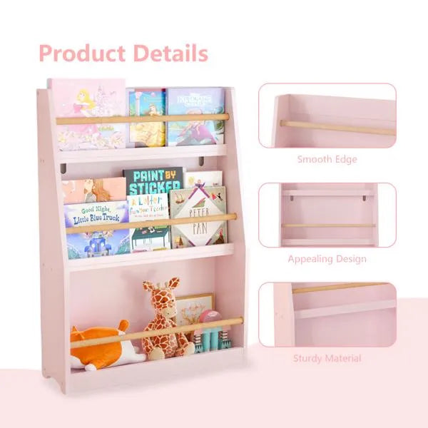 3 Tier Kids Book Shelf,kids Book Rack, Helps Keep Bedrooms, Playrooms