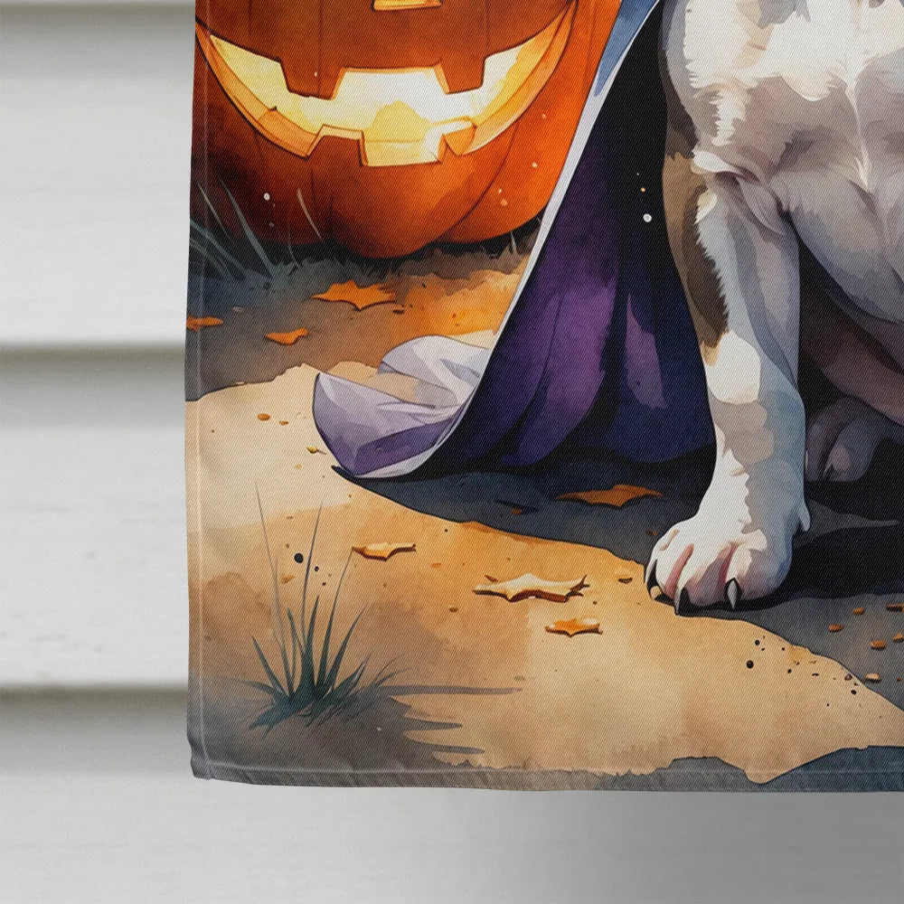 Pit Bull Terrier Puppy Halloween House Flag Large Porch Sleeve Pole