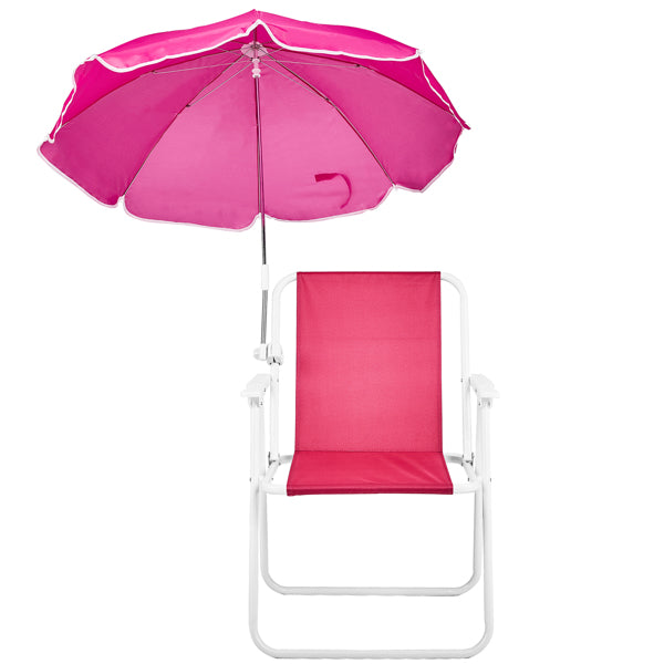 Folding Beach Chair with Detachable Umbrella
