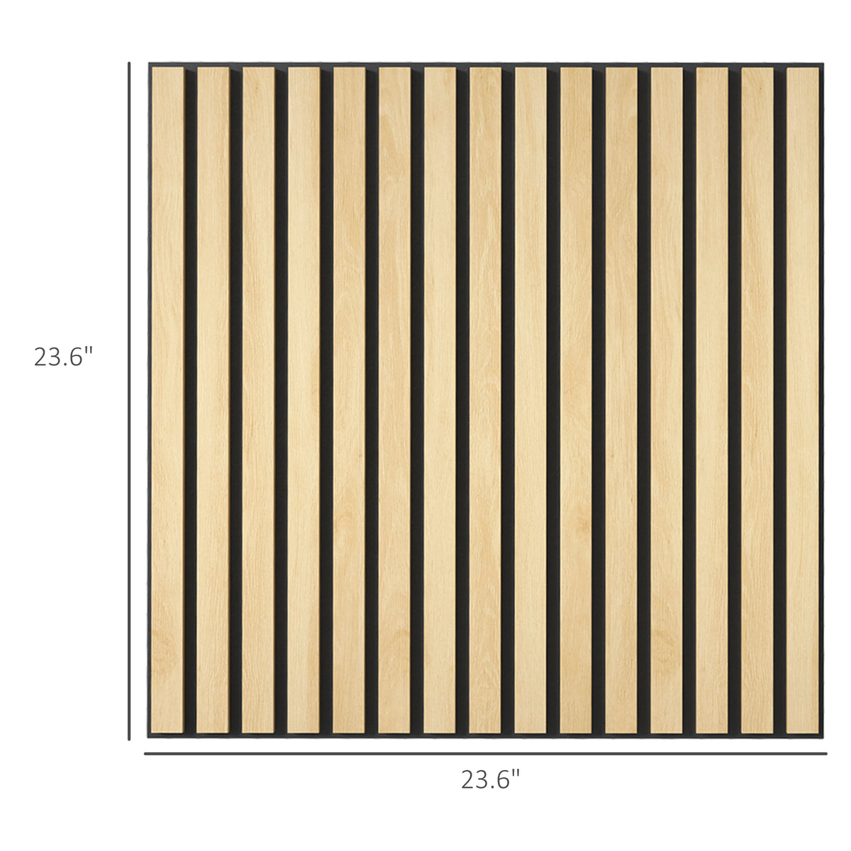 24" X 24" Wood Panels For Wall, 4 Pack Acoustic Panels, Sound Absorbing