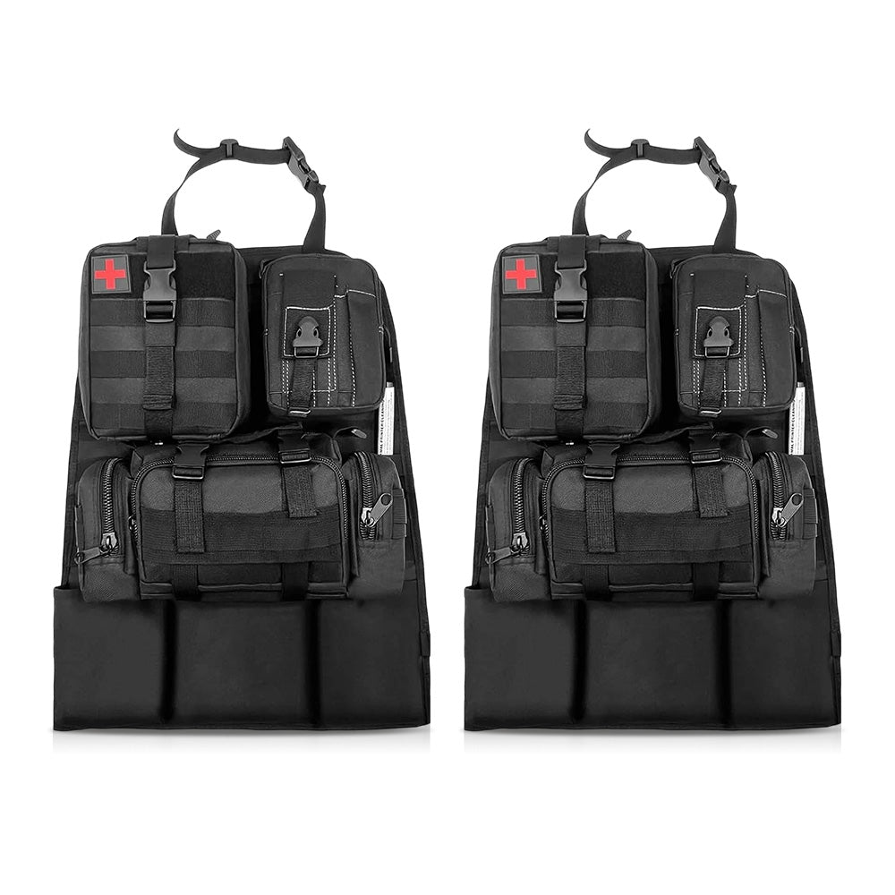 2 Set-storage Bag, Back Seat Organizer With 3 Detachable Pouches, Tool