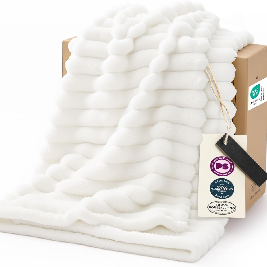 White Throw Blanket For Couch - Halloween Fall Decorations For Home