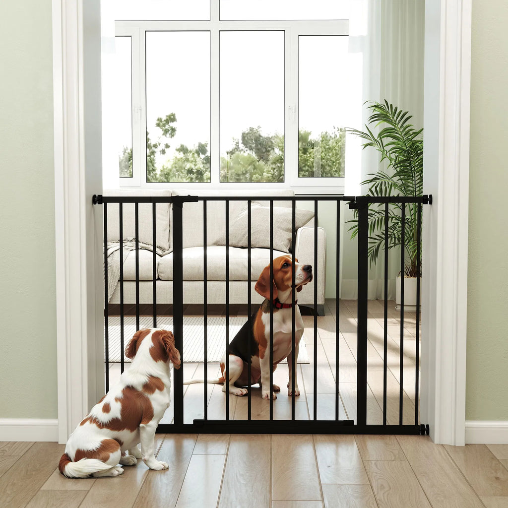 Pressure Fit Dog Gate Pet Barrier For Stairs Doorway, 29.9''- 42.1''