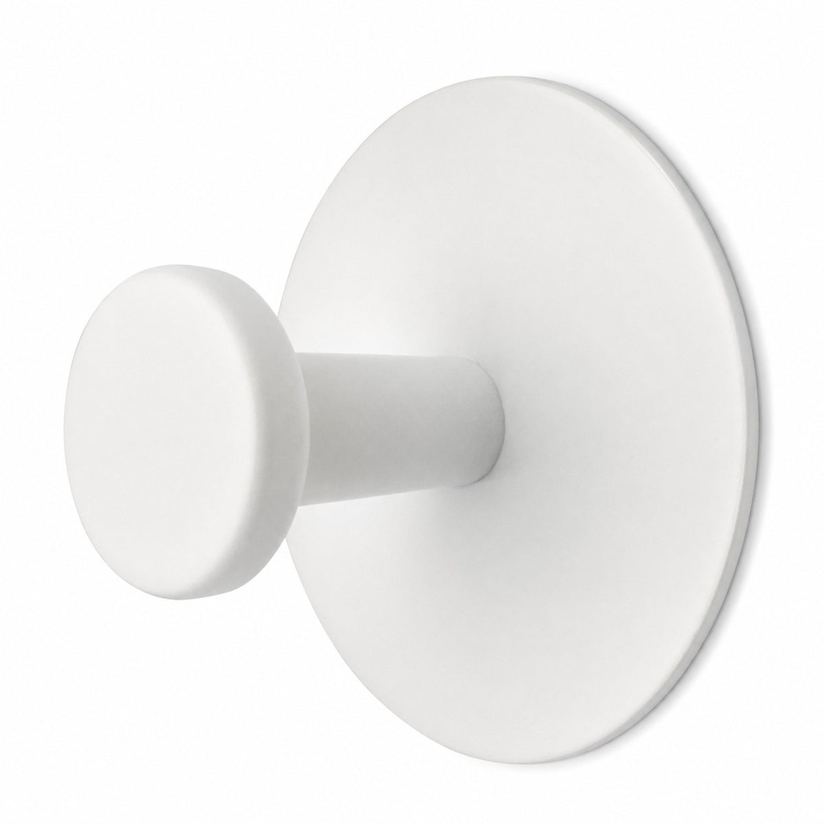 White Round Plate With White Round Hook,2 Pack