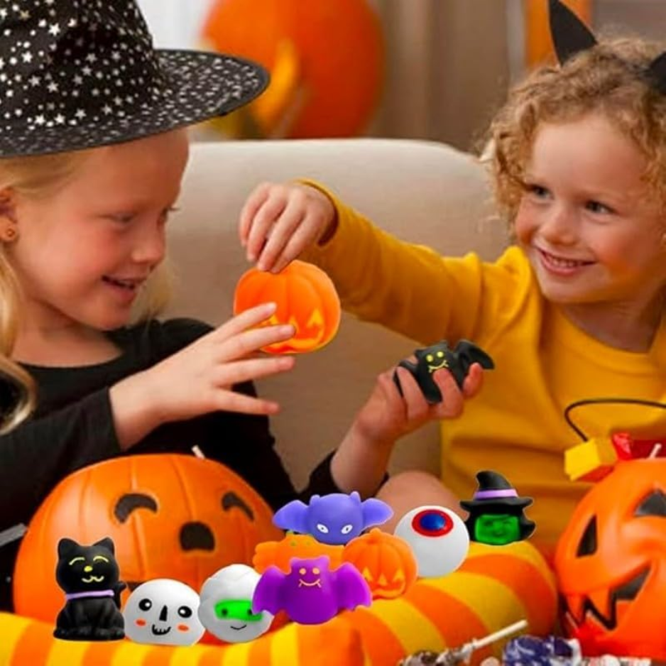 1 Pack - 36 Pcs Halloween Kawaii Mini Mochi Toys, Cute Squeeze Stress